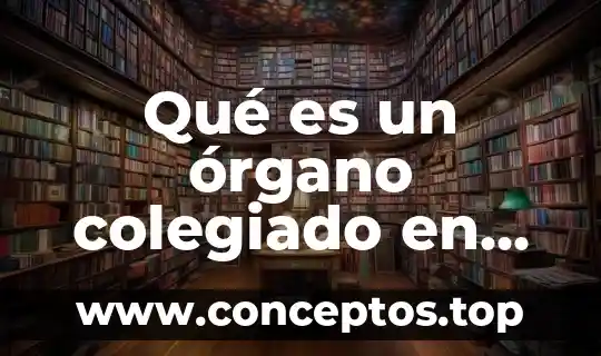 Significado de que es un órgano humano 7 Qué es un órgano colegiado en educación