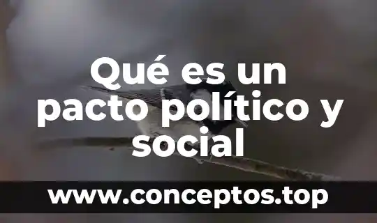 Qué es un pacto político y social