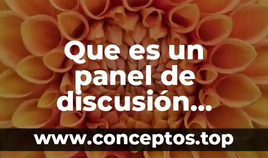 Que es un panel de discusion publico 6 Que es un panel de discusión ejemplo