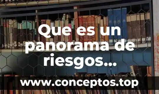 Que es un panorama de riesgos ejemplo