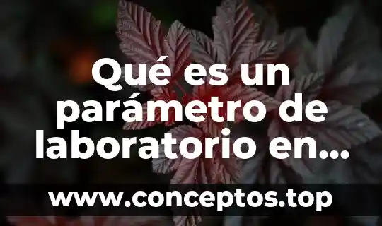 Qué es un parámetro de laboratorio en materia de agua