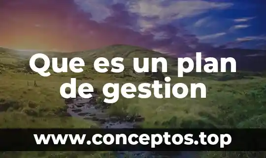 Que es la gestion de auditoria 8 Que es un plan de gestion
