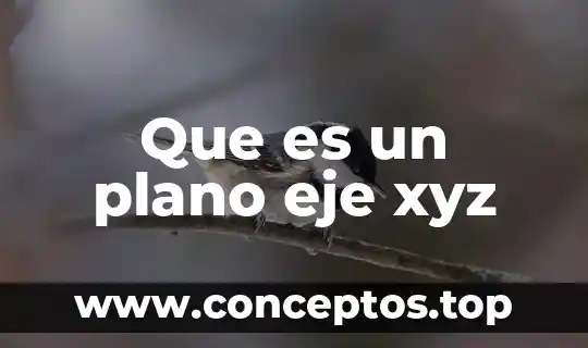 Que es un plano eje xyz
