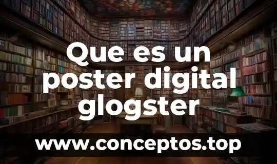 Que es un poster digital glogster