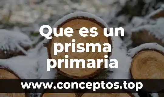 Que es un prisma primaria