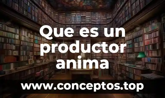 Que es un productor anima