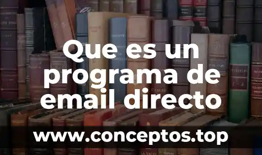 Que es un programa de email directo