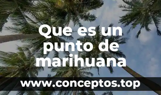 Que es un punto de marihuana