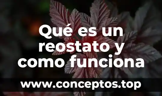 Qué es un reostato y como funciona