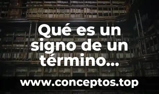 Qué es un signo de un término algebraico