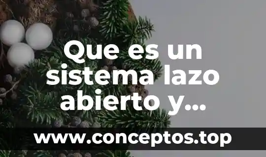 Que es el sistema de lazo mixto o combinado 3 Que es un sistema lazo abierto y cerrado