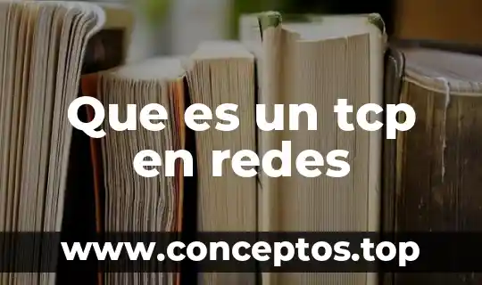 Que es un tcp en redes