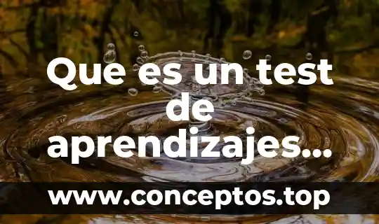 Que es un test de aprendizajes clave
