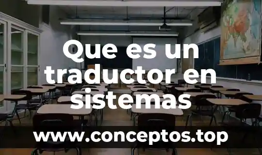 Que es un traductor en sistemas