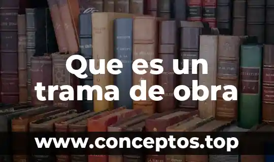 Que es un trama de obra