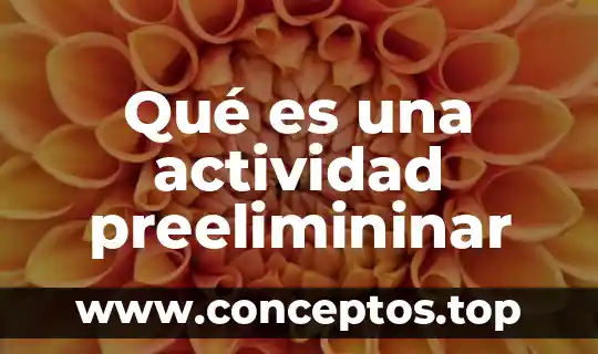 Nombre de la actividad que es colorear con sumas 3 Qué es una actividad preelimininar