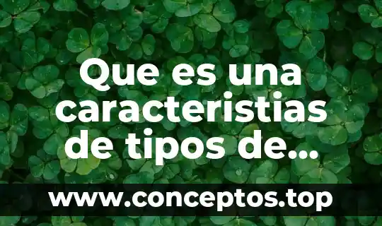 Que es una caracteristias de tipos de texto