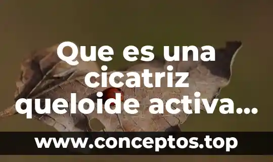 Que es una cicatriz queloide activa detras de la oreja