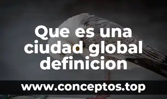 Que es una ciudad global definicion