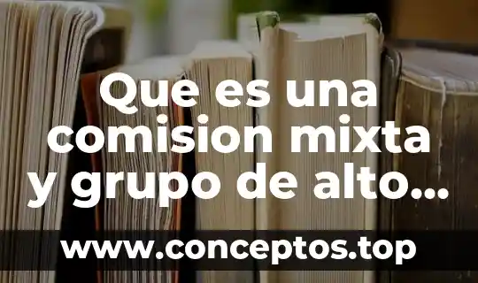 Lenguaje de bajo y alto nivel que es 3 Que es una comision mixta y grupo de alto nivel