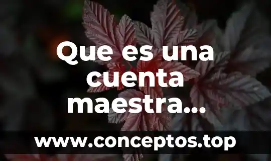 Que es una cuenta maestra telmex