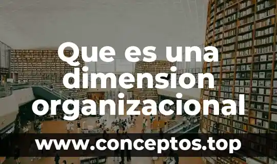 Qué es la conclusión del método científico 4 Que es una dimension organizacional