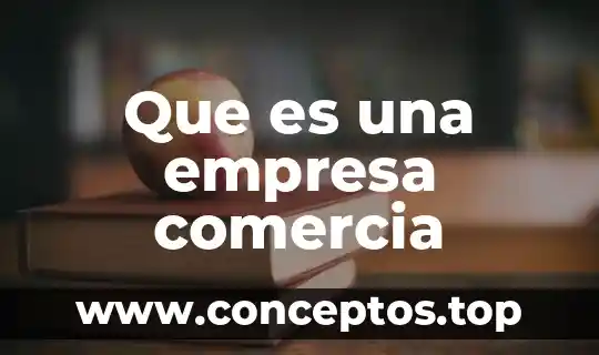 Que es una empresa comercia