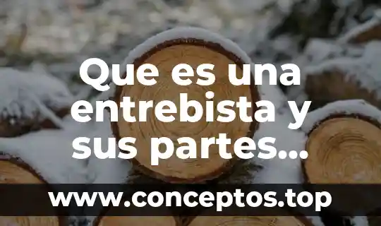 Que es una entrebista y sus partes seradas