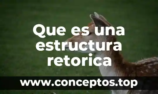 Que es una estructura retorica