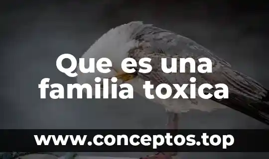 Que es una familia toxica