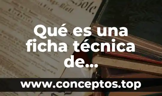 Qué es una ficha técnica de polipropileno