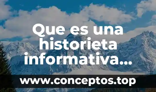 Que es una historieta informativa significado
