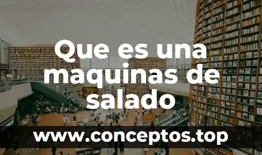 Que es una maquinas de salado