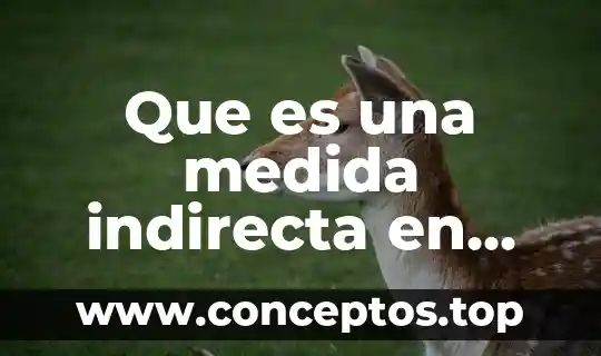 Sistema de medida que es 7 Que es una medida indirecta en electricidad