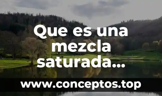 Que es un compuesto elemento y mezcla 8 Que es una mezcla saturada ejemplo de casda