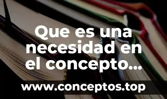 Concepto de lo que es quemador 4 Que es una necesidad en el concepto mercadologico