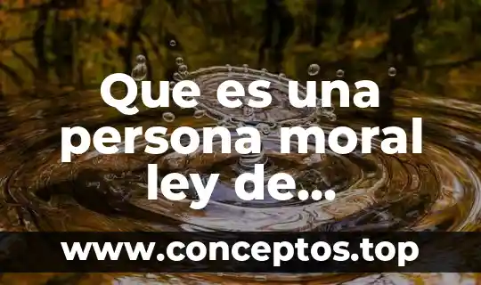 Que es una persona moral ley de sociedades mercantiles