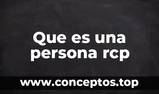 Que es una disciplina en nombres de persona 5 Que es una persona rcp