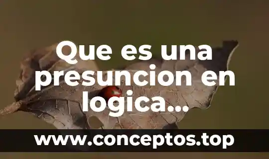 Que es significado y concepto sintaxis logica 5 Que es una presuncion en logica ejemplos