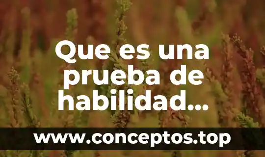 Que es una prueba de significado parcial 6 Que es una prueba de habilidad cognitivia