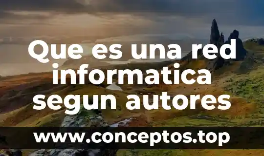 Que es una red informatica segun autores
