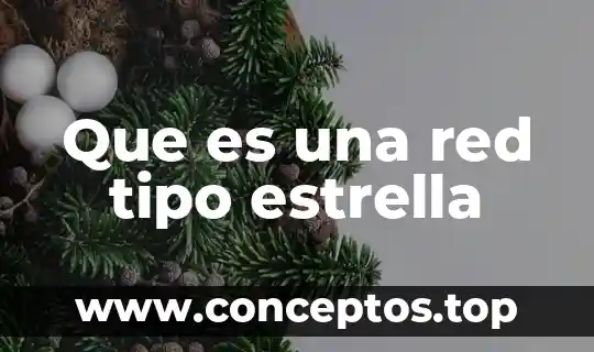 Que es una red tipo estrella