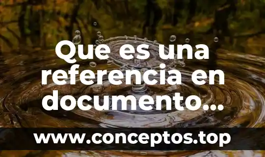 Que es una referencia en documento word