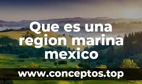 Que es una region marina mexico