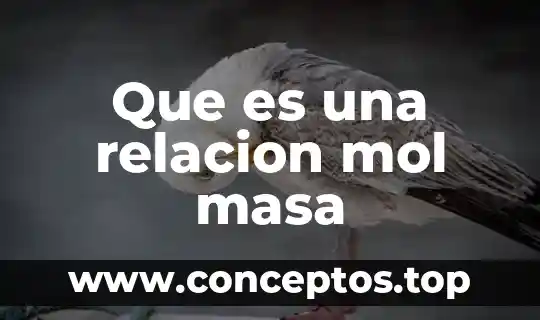 Que es la relación señal ruido en geofísica 7 Que es una relacion mol masa
