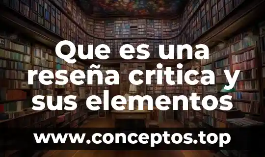 Que es una reseña critica y sus elementos