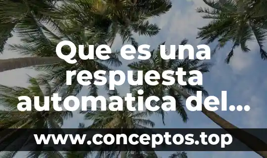 Que es una respuesta automatica del sistema nervioso central