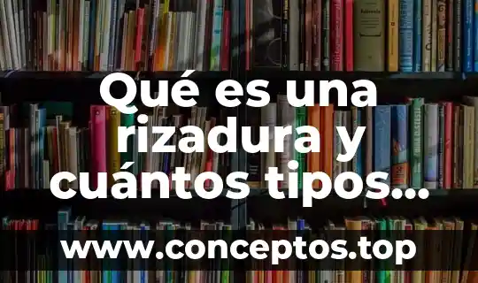 Qué es una rizadura y cuántos tipos hay