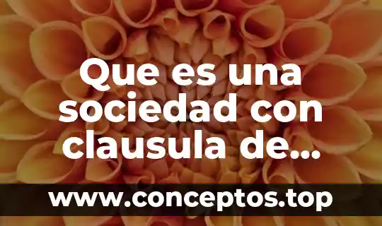 Wualmar en que es responsable en la sociedad 6 Que es una sociedad con clausula de exclusion de extranjeros