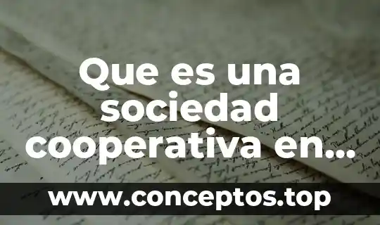 Que es una sociedad cooperativa en ofimatica